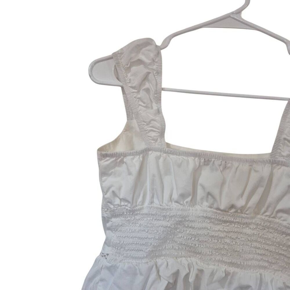 Wild Fable Women's White Cotton Spandex Peplum Top EUC sz XS - Picture 8 of 10